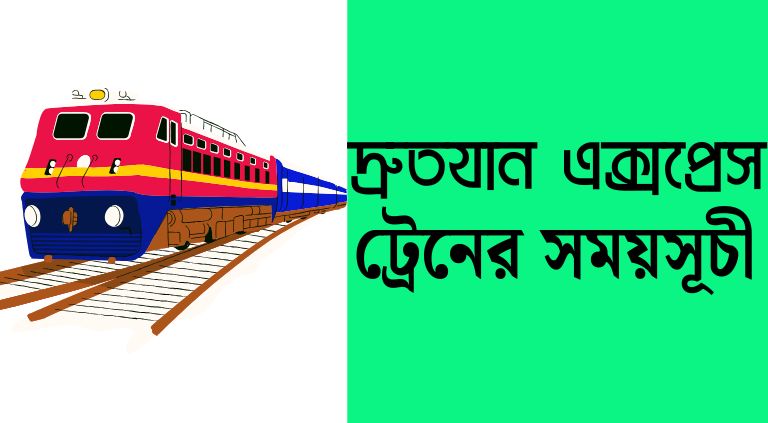 দ্রুতযান এক্সপ্রেস ট্রেনের সময়সূচী ২০২৫ | drutojan express train schedule